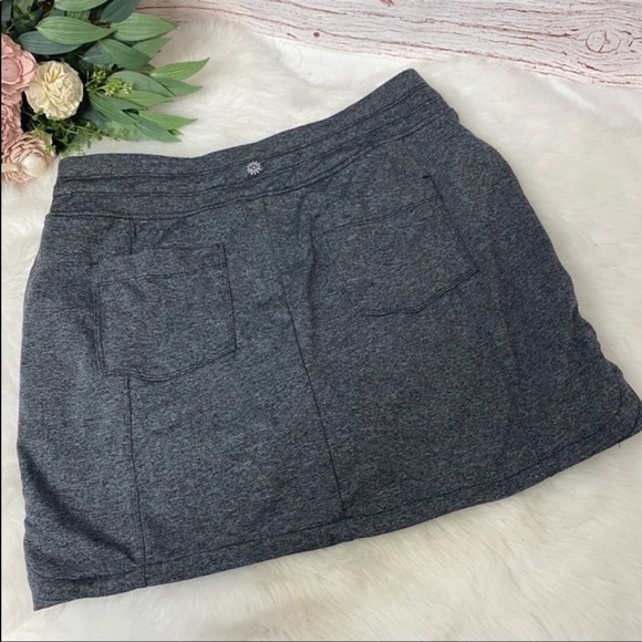 Tangerine Heather Gray Skort With Zip Pockets Sz S - Picture 6 of 8
